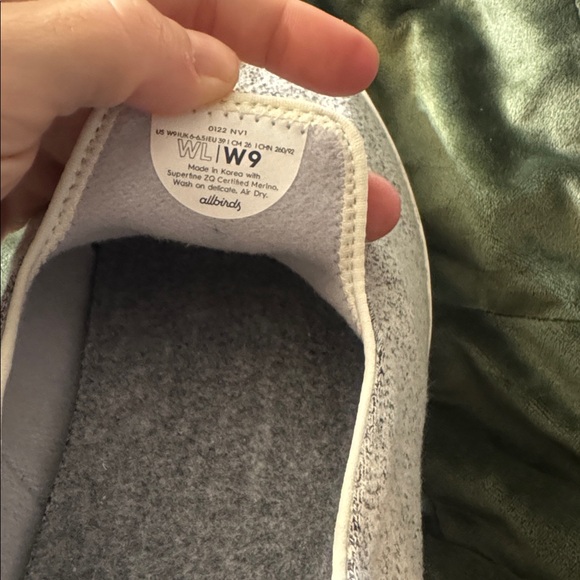 allbirds Wool Loungers Size 9 Dopple Grey Cream Sole - Picture 5 of 5